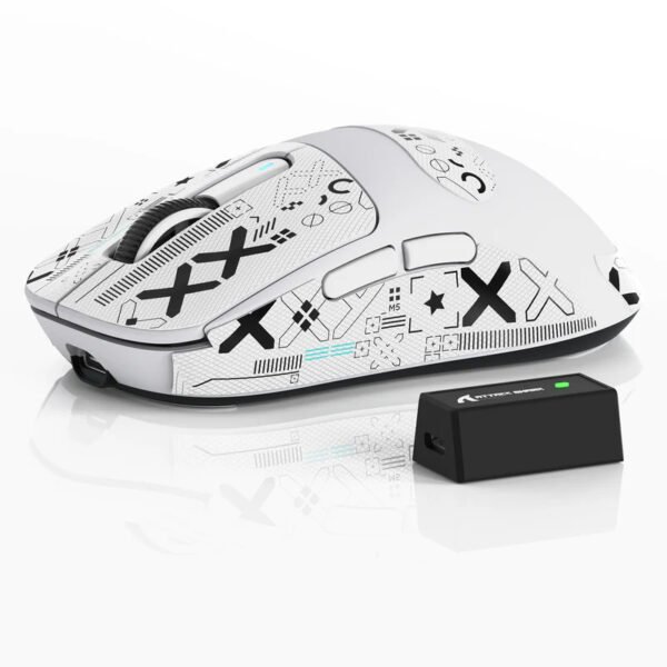 ATTACK SHARK X3PRO Three Modes 8K Gaming Mouse – White